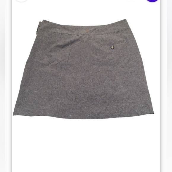 EP New York Ladies Heather Tech Skort in Mineral US size 6 Pleated Front NWT - Picture 2 of 10